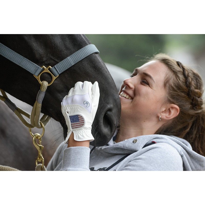 Roeckl Sports Maryland Riding Gloves, Tournament Summer Gloves, Black 6