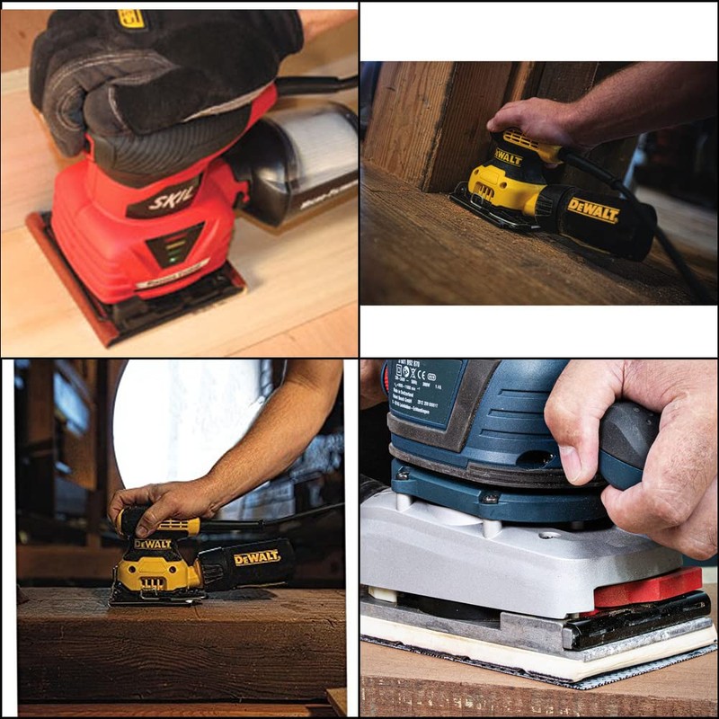 SCOTTCHEN Sanding Mesh 1/4 Sheet (12pcs) 5.5" x 4.5" for