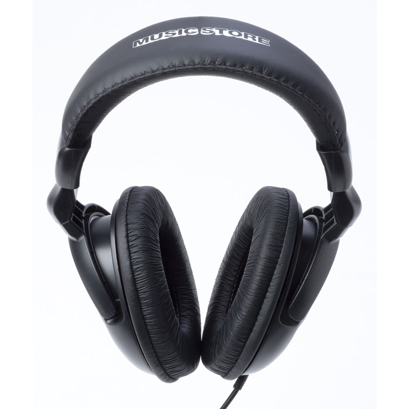 MUSIC STORE Dynamic Headphones, HiFi Headphones Black with Padded Headband,