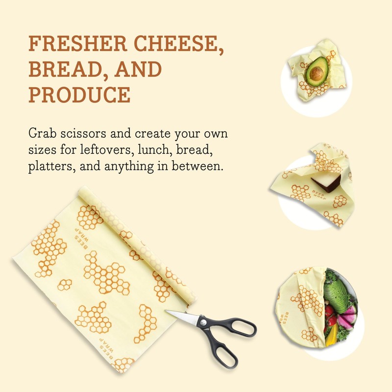 Bee's Wrap Beeswax Wraps for Food - Cut to Size