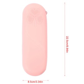 Gatuida 2pcs Makeup Brush Holder Travel Organizer Bag Portable Makeup Tool Pouch with Zippered Opening for Easy Cleaning for Appointments and Weekend Getaways