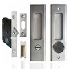 mvuenleyog Sliding Pocket Door Lock,Sliding Door Latch with Turn Knob