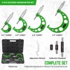 Premium Outside Micrometer Set 0-4" / 0.0001" (0-1"/1-2"/2-3"/3-4") Precision Machinist