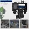 BUYYAH Wall Mounted Police Gear Rack, Tactical Duty Gear Rack