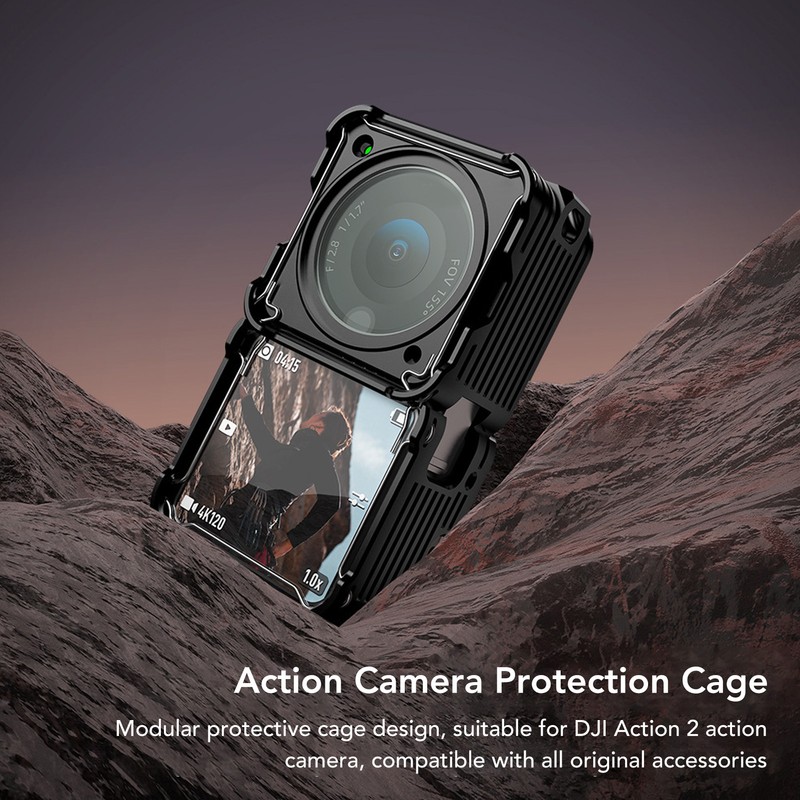 Action Camera Protection Extended Frame Aluminum Alloy Protective Cage for