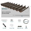 ECOOPTS 4'x16' Retractable Wave Sun Shade Canopy Pergola Cover Shade