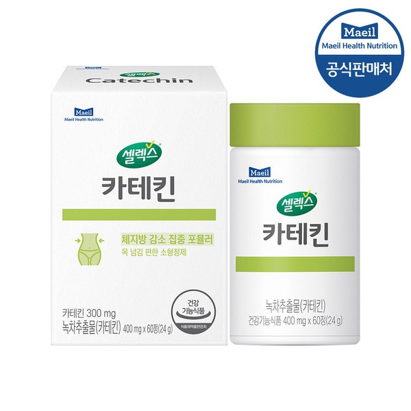 1 box of Selex Catechin (400mg x 60 tablets) (30-day supply), 1 box of Selex Catechin / 셀렉스 카테킨 1박스 (400mg x 60정) (30일분), 셀렉스 카테킨 1박스
