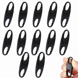 RJDJDLXM Anti Theft Lock, 12Pcs Backpack Lock, Disconnect Clip Detachable Pull Snap Buckle for Tent Backpack Bag Luggage Suitcase,Keep The Closed Quick