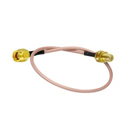 POBADY SMA Cable WLAN Antenna Cable SMA Female to SMA Male Pigtail Cable RG178 30CM 11.8Inch for 2G 3G 4G Antenna Router GSM Bluetooth WLAN LAN WiFi Wireless Network Ham Radio