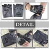 CHROME CRANE Men's Gloves Fingerless Leather Leather Motorcycle Cycling Training