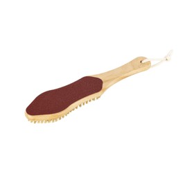 REMOS Callus File Made of Native Beech Wood with Foot and Body Brush Natural Bristles