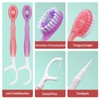 5 in 1 Mini Toothbrush & Floss & Tongue Scraper