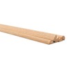 Split Oak Dowel Rods 1-inch x 36-inch, Unfinished Fluted Molding
