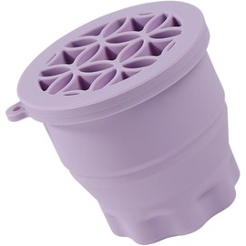 HOMSFOU Limpiador de Brochas de Maquillaje Recipiente Plegable de Silicona para Limpieza Profesional en Casa