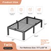 VIPSHOW 12 Inch Twin Heavy Duty 3500 lbs Bed Frame