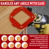 2 Pieces Radius Jig Router Templates Stencils Corner 4 in