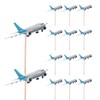 Aeroplane Birthday Party Food Cupcakes Picks Decorations Toppers (pack of