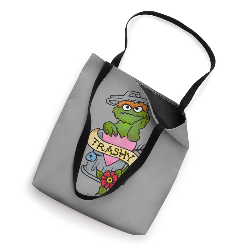 Sesame Street Oscar The Grouch Trashy Tattoo Tote Bag