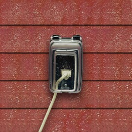 Intermatic WP1010C 1 Gang Vertical 3-1/8-Inch Outdoor in use Box Cover, Clear