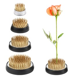 TMBMLPP Pack of 4 Flower Frog Round Holders for Arrangements, Round Ikebana, Different Sizes, Kenzan Hedgehog for Flower Arrangements, Flower Shops, Offices, Gardens, Tea Rooms (23 mm/34 mm/40 mm/50