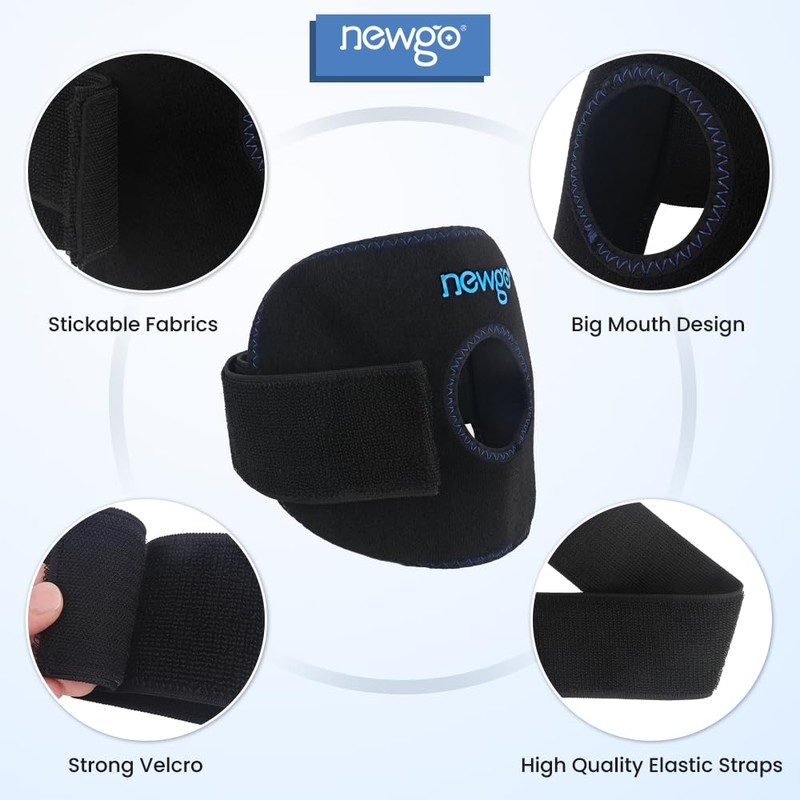 NEWGO Elastic Ice Bag Cold Ice Pack Strap, Adjustable Ice