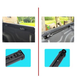 Rail Trail Rails Kit for 2020 2021 2022 2023 2024 2025 2026 Jeep Gladiator JT Black