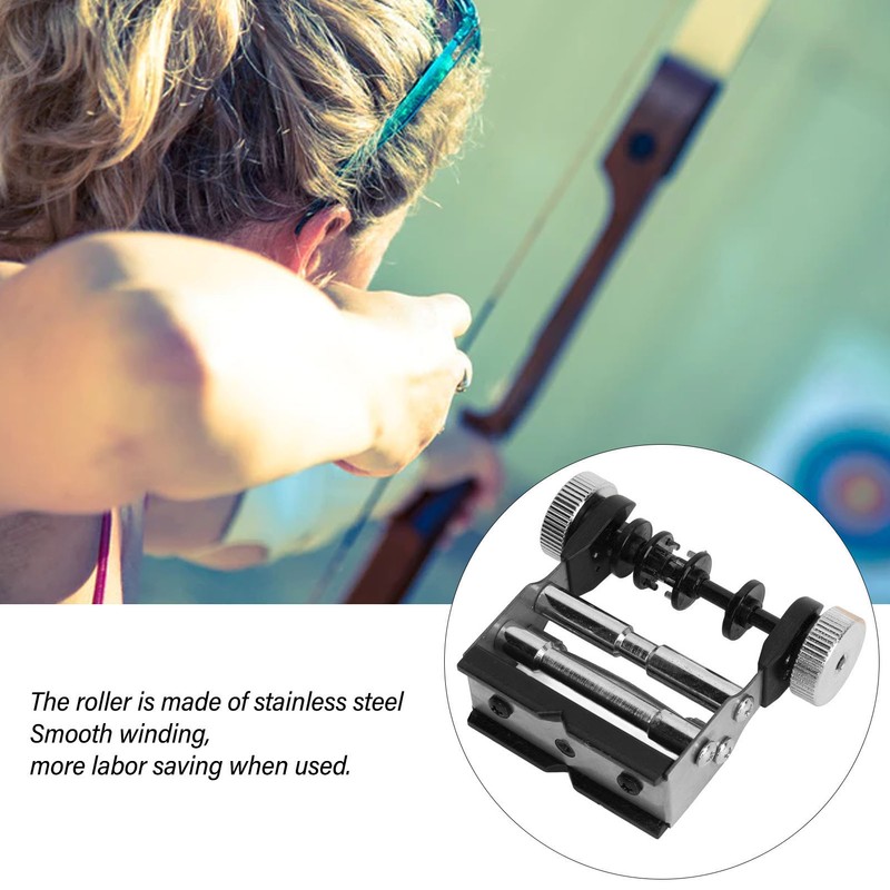 Archery Bowstring Serving Thread Jig Silicone and Metal Buckle Design