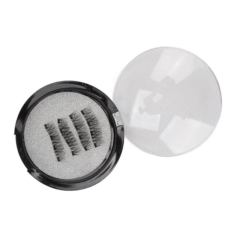 Magnetische Wimpern, 4 Stück kleberloser magnetischer Wimpernapplikator für Make-up-Anfänger