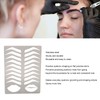 Sonew Eyebrow Lip Stencil, Brushed Silver, Thickened, Stainless Steel, Reusable