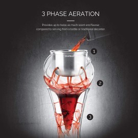 Final Touch Conundrum Stainless Steel Aerator for Wine Decanters (WDA595)