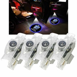 Minile Car Courtesy Light, Door Welcome Light, LED Logo Projection, Tool Included, Replacement Parts, Set of 4