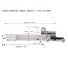 Reciprocating Linear Actuator, 12V Stroke 1.2 to 6 Variable Speed