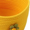 Nvanvmm 1 Pcs Small Cotton Rope Basket with Lid Round