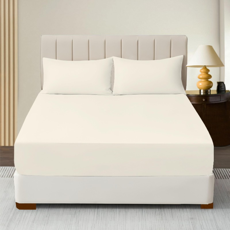 R&Z Extra Deep Polycotton Non Iron Fitted Sheet Easy Care