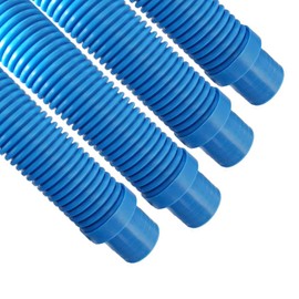 Puri Tech Universal Swimming Pool Cleaner Durable Hose 48 Long Blue Color 4 Pack Fit Including Hayward Navigator, Vac Ultra, AquaBug, Polaris ATV and More