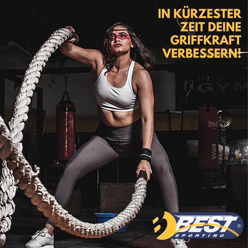 Best Fingerhanteln 2er Set I Mit starken Stahlfedern 15 kg
