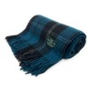 Tartan Travel Knee Throw Blanket 100% New Wool 172cm x