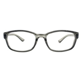 PASTL Blue Light Filtering Lens Fit Over Glasses Clear Lens Rectangular Unisex Grey