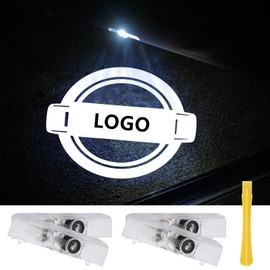 Canpo No Fade Car Door Lights Logo Compatible with Nissan, LED Welcome Lights Accessories for Altima Maxima Armada Titan Quest Pathfinder Terra (NS2-4p)