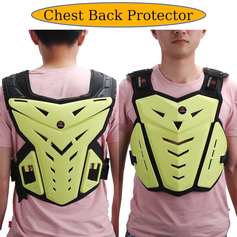 Motorcycle Body Armor Vest Dirt Bike Gear, Chest Protector Motocross