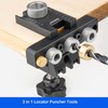 RUIITEN Updated 3 in 1 Woodworking Doweling Jig Kit, Adjustable