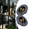 Pastlla 2Pcs 3" x 3" Speaker Box Terminal Cup DIY
