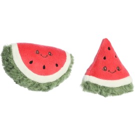 Ebba™ Adorable Precious Produce™ Watermelon Rattle & Crinkle Set Baby Stuffed Animal - Bright & Colorful Design - Interactive Fun - Red 4 Inches