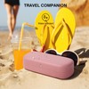 Marvolia Glasses Case Hard Shell Large Eyeglasses Case PU Leather