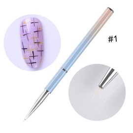 Mikinona Gel Nail Art Liner Pen Set Metal Handle Professional Nail Art Drawing Tool