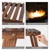 Ufine 4 Tier Wood Plant Stand Indoor Outdoor A Frame