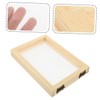 iplusmile 3pcs Wooden Paper Making Frame Kit Compact DIY Paper