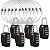 Lumintrail TSA Approved Locks, 4 Digit Combination Luggage Locks TSA