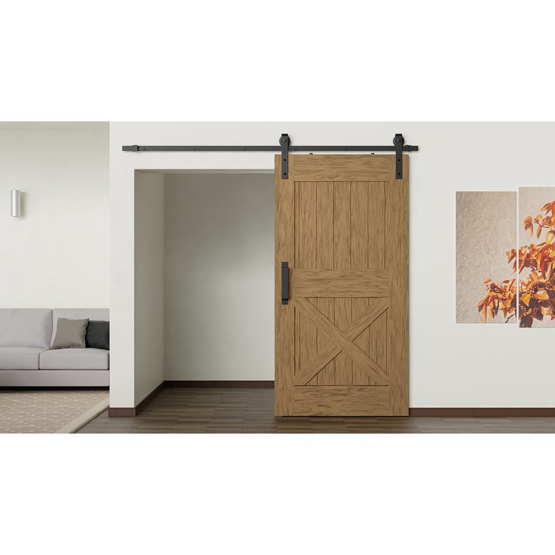 Sliding Barn Door Hardware Kit, 6 ft Barn Door Track