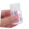 VILLFUL 10pcs Transparent Plastic Reagent Bottles with Leakproof Screw Caps